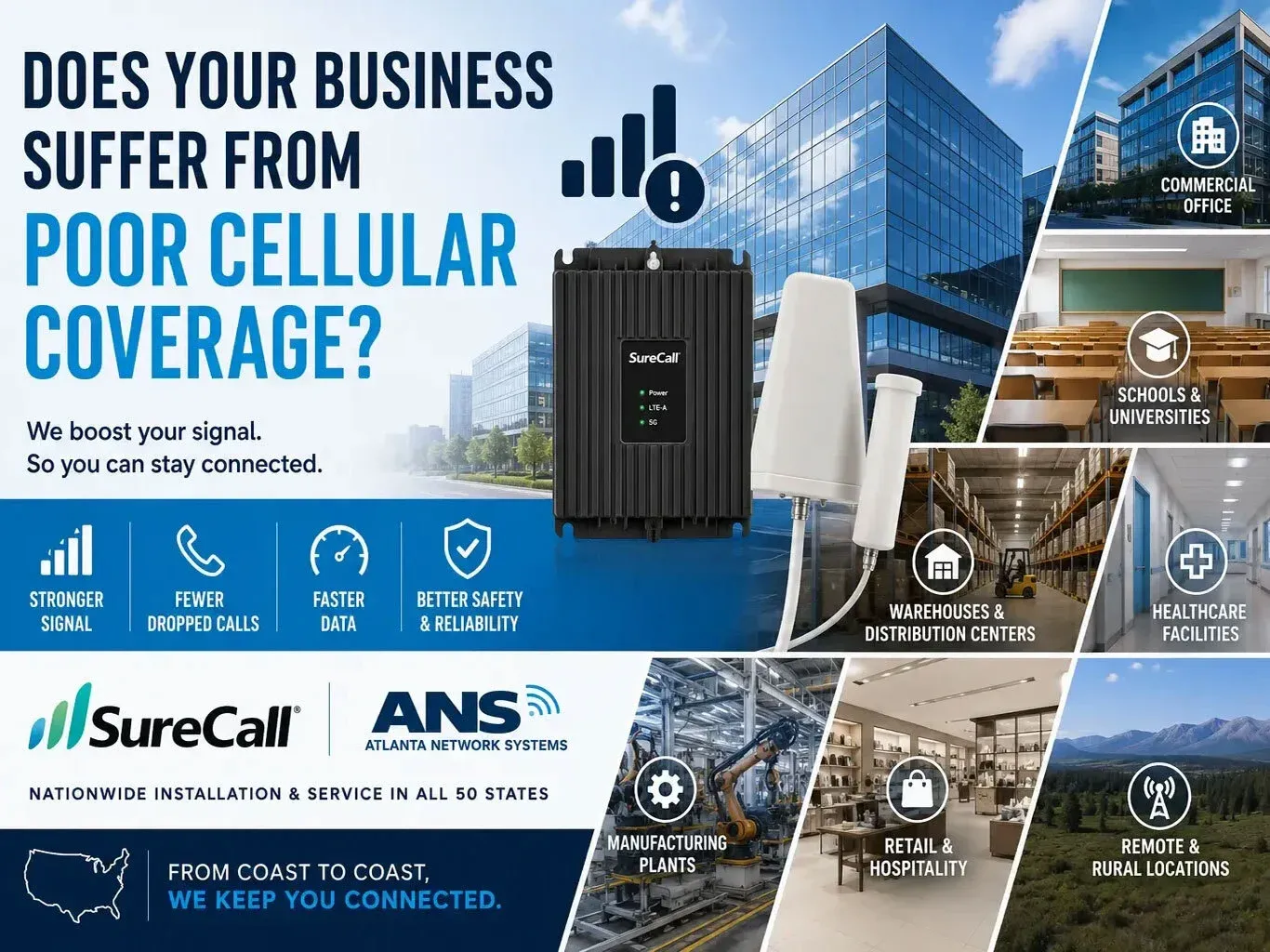 Cellular Signal Boosters Installation